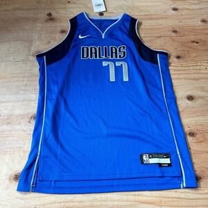 Luka Doncic Nike Swingman Authentic Dallas Mavs Jersey NBA Royal Blue Youth XL